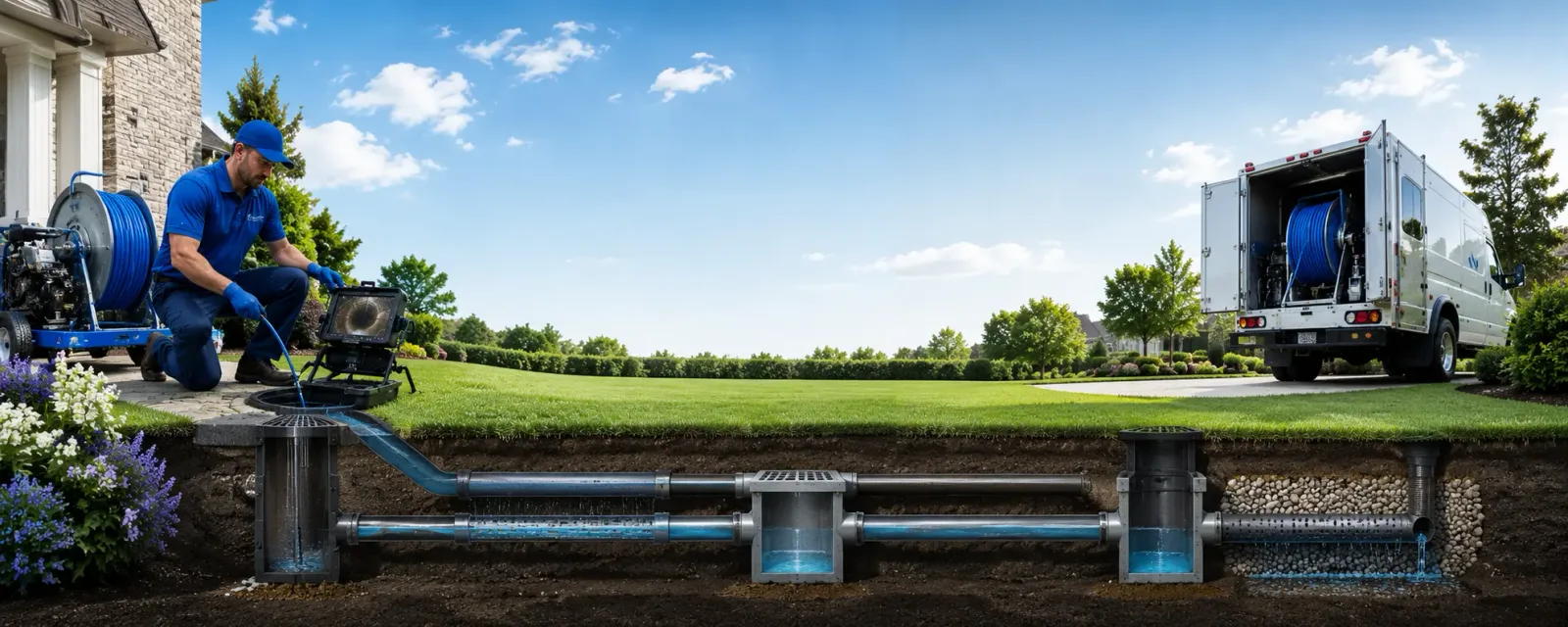 Outdoor drain cleaning information for Morganfield, KY